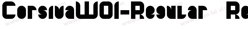 CorsivaW01-Regular Regular字体转换